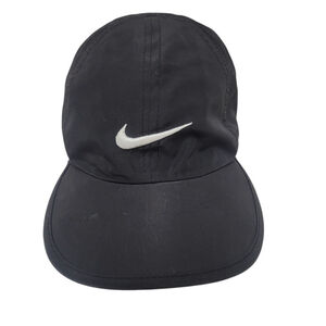 Nike FeatherLight Dri-Fit Hat Cap Black Unisex Toddler Tennis Excellent Cond.